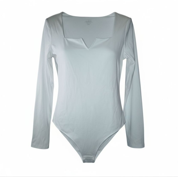 White Long Sleeve Bodysuit - Picture 1 of 8